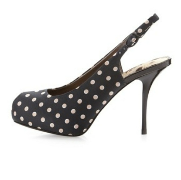 Sam Edelman Shoes - Sam Edelman Evelyn Polka Dot Peep-toe Stilettos